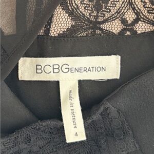 BCBGeneration Black Lace Overlay Dress